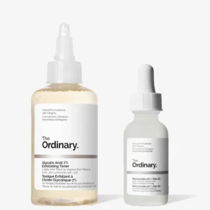 the ordinary dull skin hack (10ml niacinamide+ 10ml glycolic acid)