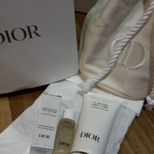 dior foaming cleanser & eye and lip makeup remover